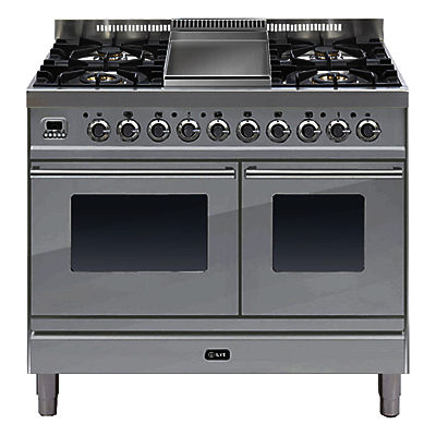 ILVE Roma Dual Fuel Freestanding Range Cooker Stainless Steel ILVE Roma Dual Fuel Freestanding Range Cooker Stainless Steel